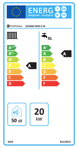 etiqueta de eficiencia energetica caldera chaffoteaux inoa s 24